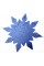 Декор-підвіска новорічна паперова Snowflake синій 25см R96067 Декор-підвіска новорічна паперова Snowflake синій 25см R96067