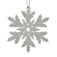 Фігурка-підвіска новорічна Snowflake біла 10,5см R96212 Фігурка-підвіска новорічна Snowflake біла 10,5см R96212