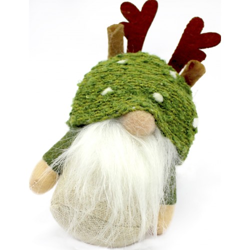 Фігура новорічна Gnome зелена 15см R34296(12) Фігура новорічна Gnome зелена 15см R34296(12)