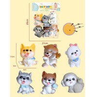 Іграшка для купання Собака 7,5см,6шт,в кульку,21х23х4см YF002-7(96) Іграшка для купання Собака 7,5см,6шт,в кульку,21х23х4см YF002-7(96)
