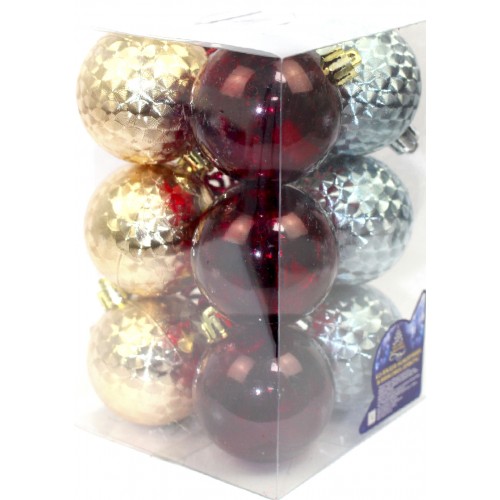 Набір куль 6см 12шт 9777(36) Набір куль 6см 12шт 9777(36)