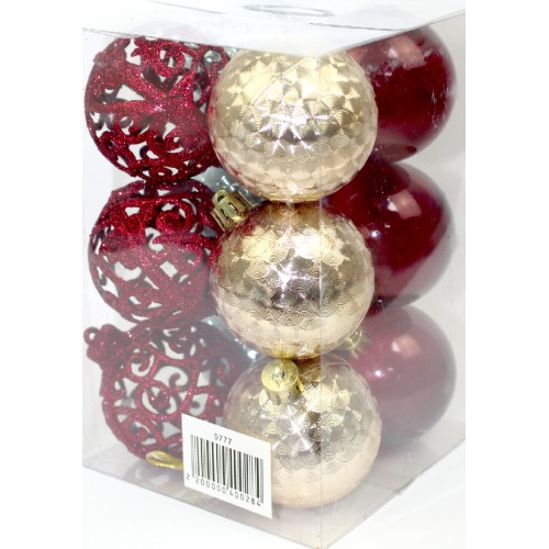 Набір куль 6см 12шт 9777(36) Набір куль 6см 12шт 9777(36)