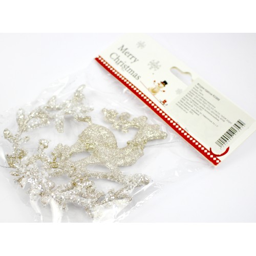 Фігурка-підвіска новорічна Deer бронза 12см R33898 Фігурка-підвіска новорічна Deer бронза 12см R33898