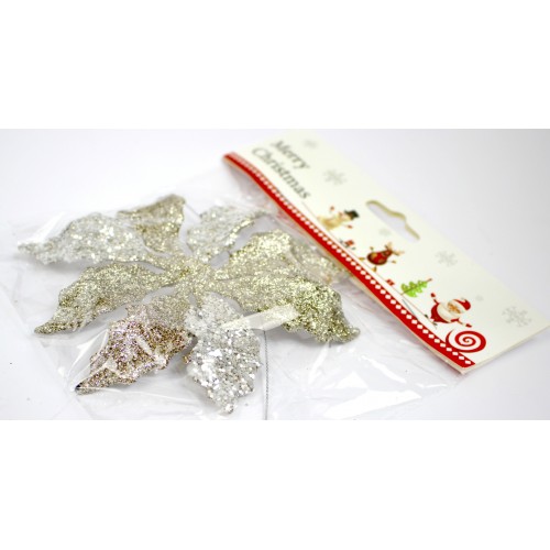 Фігурка-підвіска новорічна Flower бронза 14см R33909 Фігурка-підвіска новорічна Flower бронза 14см R33909