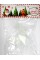 Підвіска фігурна ялинкова біла 13см R96272 Підвіска фігурна ялинкова біла 13см R96272