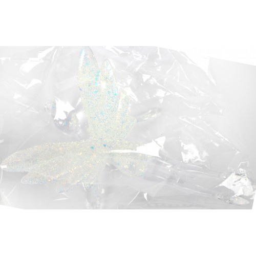 Підвіска фігурна ялинкова біла 13см R96272 Підвіска фігурна ялинкова біла 13см R96272