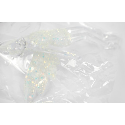 Підвіска фігурна ялинкова біла 13см R96272 Підвіска фігурна ялинкова біла 13см R96272