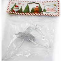 Підвіска фігурна ялинкова срібло 13см R96280 Підвіска фігурна ялинкова срібло 13см R96280