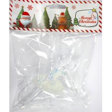 Підвіска фігурна ялинкова біла 13см R96280