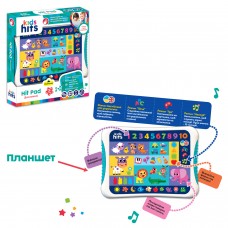 Планшет Kids Hits на бат,укр та англ.м,кол-ри,циф,твар,абет в кор,25х27х4смKH01/012(48)