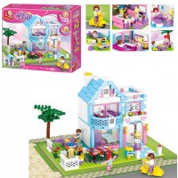 Конструктор Sluban Кафе,фігурки 5шт,столики,мотороллер,539дет,в кор-ці M38-B0535(8)