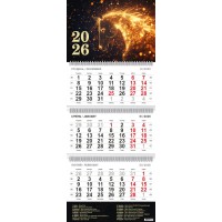 Календар кварт. настін. Зимовий кінь 2026 ,3 пружини