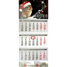 Календар кварт. настін. Кролик 2026 ,3 пружини