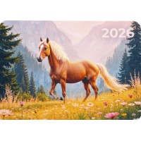 Календар кишеньковий Рудий кінь 2026 Календар кишеньковий Рудий кінь 2026