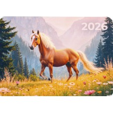 Календар кишеньковий Рудий кінь 2026