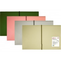 Папка-конверт Optima O35547 A5 на кнопці,з розширенням,Смуга асорті(30)