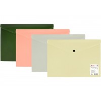 Папка-конверт Optima O35261 А4 на кнопці, непрозор.,фактура смуга(2)(192)