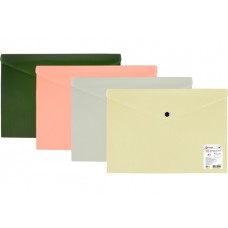 Папка-конверт Optima O35261 А4 на кнопці, непрозор.,фактура смуга(2)(192)