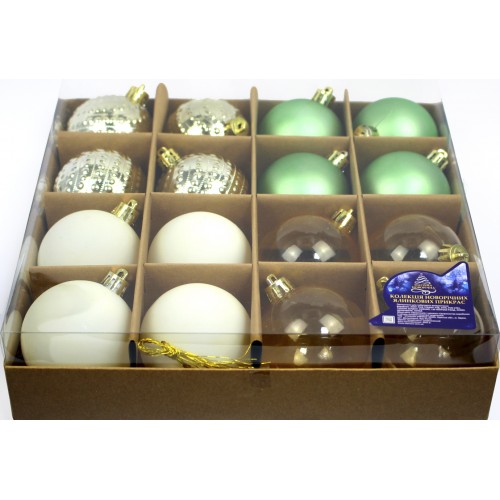 Набір куль 6см 16шт 9778(24) Набір куль 6см 16шт 9778(24)