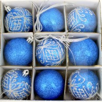 Набір куль 6см 9шт синій M47879(64)