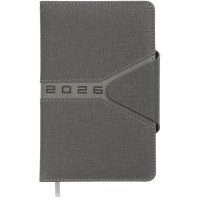 Щоден. А6 "Buromax" дат2026 Navigator сірий №BM2520-09(20)