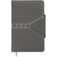 Щоден. А6 "Buromax" дат2026 Navigator сірий №BM2520-09(20)