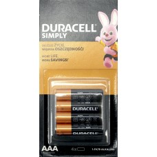 Батарейки Duracell Simply LR-03/блістер відривний 4шт(4)