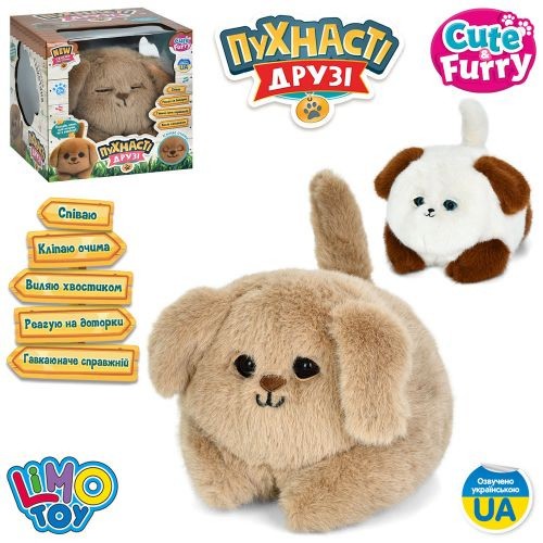 Собака 20см,сенсорний,муз.(укр),пісня,звук,м'яка іграшка №M 6240 I UA (12)