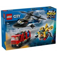 Конструктор "LEGO" Ремікс вертольотів, пожежних машин і підводних човнів №60462(3)