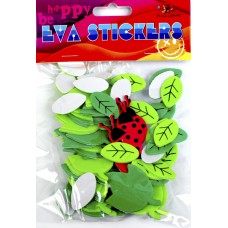 Набір для декорування "Комахи сонечка й листочки 2" 72шт №235037