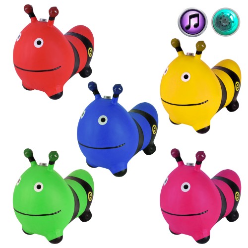 Стрибун гумовий Бджілка 1400г,муз.,5кольорів,у кульку №RB2515(30) КІ