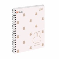 Блокнот пруж. бок А5 80арк. кліт. крафт Miffy №152272/Yes/