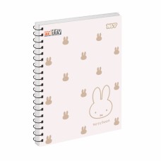 Блокнот пруж. бок А5 80арк. кліт. крафт Miffy №152272/Yes/