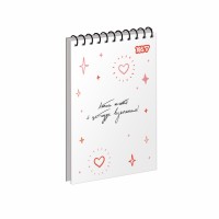 Блокнот пруж. верх. А6 80арк. кліт. карт. Гарний настрій №152287/Yes/