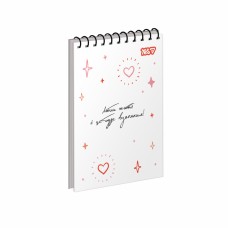 Блокнот пруж. верх. А6 80арк. кліт. карт. Гарний настрій №152287/Yes/