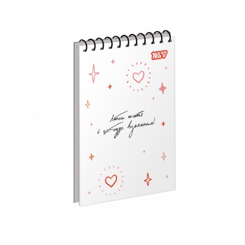 Блокнот пруж. верх. А6 80арк. кліт. карт. Гарний настрій №152287/Yes/