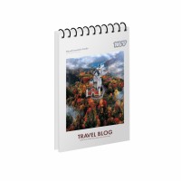 Блокнот пруж. верх. А6 80арк. кліт. карт. Travel №152289/Yes/