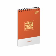 Блокнот пруж. верх. А6 80арк. кліт. карт. Stay cool today №152279/Yes/