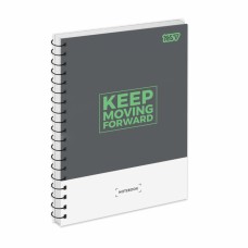 Блокнот пруж. бок А5 80арк. кліт. крафт Stay cool today №152278/Yes/