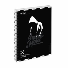 Блокнот пруж. бок А5 80арк. кліт. крафт Street mode №152303/Yes/