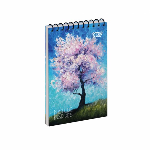 Блокнот пруж. верх. А6 80арк. кліт. карт. Nature inspires №152267/Yes/