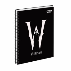 Блокнот пруж. бок А5 80арк. кліт. крафт Wednesday №152296/Yes/