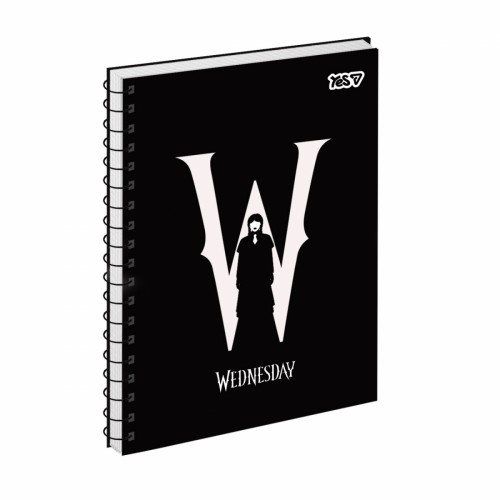 Блокнот пруж. бок А5 80арк. кліт. крафт Wednesday №152296/Yes/