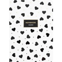 Блокнот А5 80арк. кліт. карт. Black&White №8700-26-A/Axent/(4)