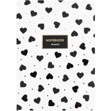 Блокнот А5 80арк. кліт. карт. Black&White №8700-26-A/Axent/(4)