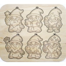 Набір "Гноми веселі" 6шт, 20*20см фанера