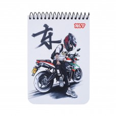 Блокнот пруж. верх. А6 80арк. кліт. карт. Moto №152300/Yes/