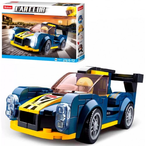 Конструктор Sluban Машина, фигурка, 154 детали в коробке 23,5х19х4,5 см (60) М38-B0673