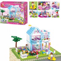 Конструктор Sluban Кафе,фігурки 5шт,столики,мотороллер,539дет,в кор-ці M38-B0535(8)