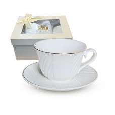 Чашка керам. 240мл "Лія" з блюдцем 14,5см №23193-00/S&T/(8)